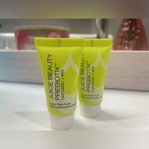 TWO Mini ‘Juice Beauty’ Prebiotix Tartaric + Iris Instant Flash Facial